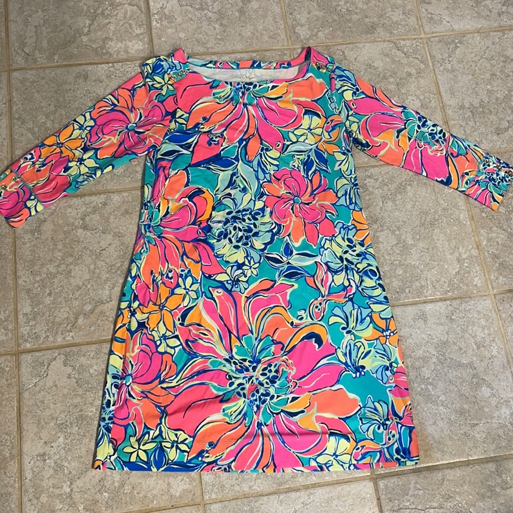 Floral Multicolor Women's Dress